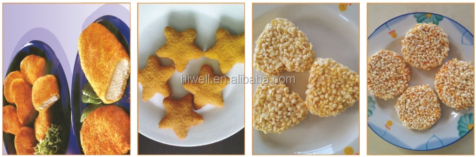 Jinan Hiwell burger patty & chicken nuggets Breading/crumbing coating machine