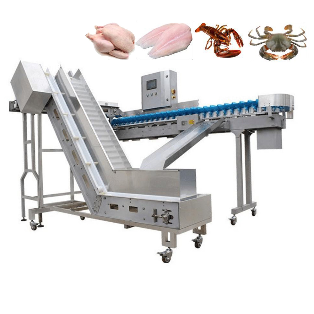 Automatic poultry weight sorting machine